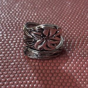 Vintage Floral Spoon Ring